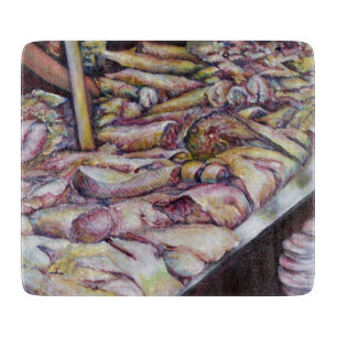 Planche À Découper Fraterniser avec du poisson frais