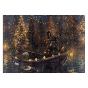 Planche À Découper French Bulldog Christmas Festive Voyage