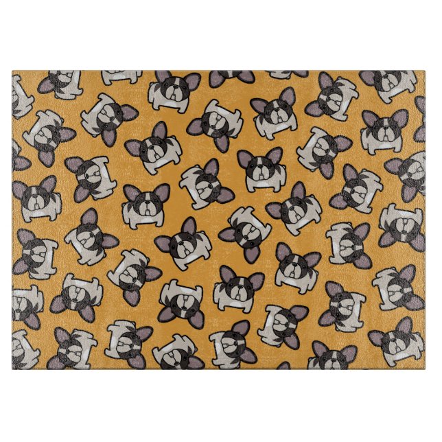 Planche À Découper Frenchie pie Brindle (Devant)