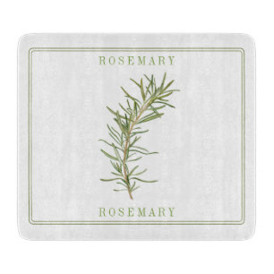 Planche À Découper FRESH ROSEMARY 6x7 Panneau de découpe en verre