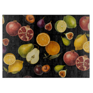 Planche à découper Fruits Botaniques Vintage