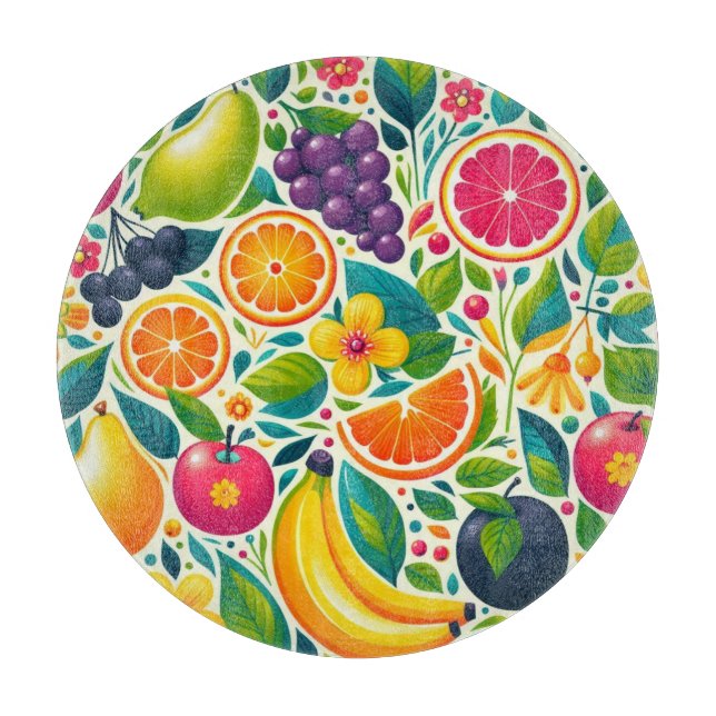 Planche À Découper Fruits colorés (Devant)