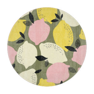 Planche À Découper Fruits d'agrumes Motif sans soudure
