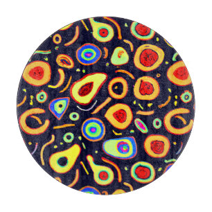Planche À Découper Fruits de néon colorés ravissent l'art
