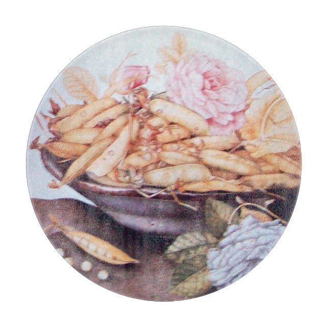 PLANCHE À DÉCOUPER FRUITS DE SAISON 6 - HARICOTS ET ROSE (Devant)