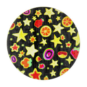 Planche À Découper Fruits d'étoile Motif éclatant couleur