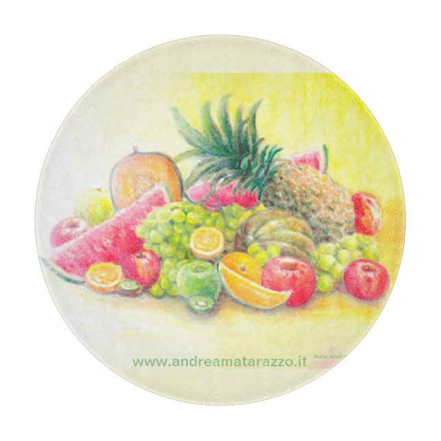 Planche À Découper Fruits heureux (Devant)