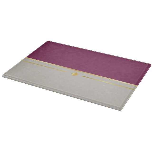 Planche À Découper Fuchsia et Taupe Haven (Coin)