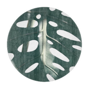 Planche À Découper Funky Pale Green Plante de fromage suisse