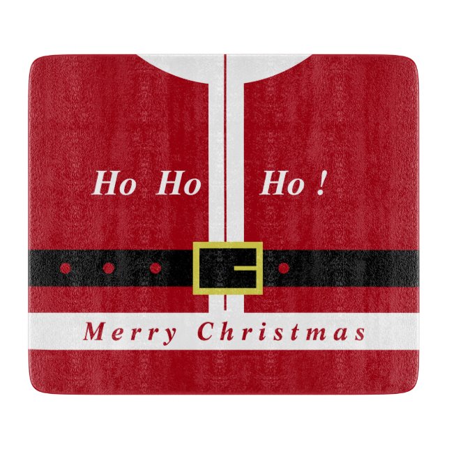 Planche À Découper Funny Christmas Cutting Board Don du Père Noël (Devant)