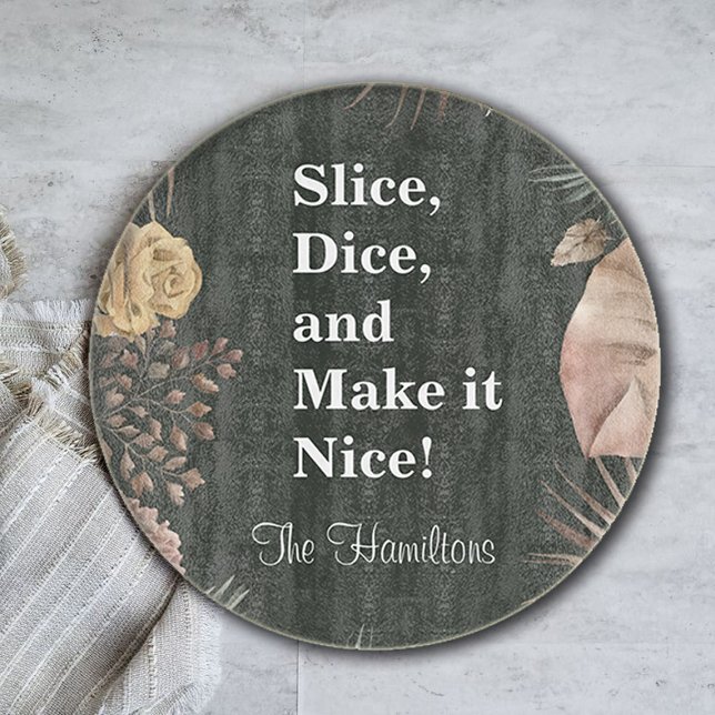 Planche À Découper Funny Floral Custom Cutting Board (Créateur téléchargé)