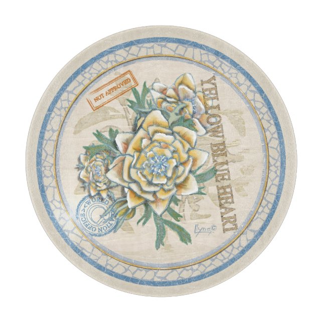 Planche À Découper G Bureau de la création Fleur jaune (Devant)