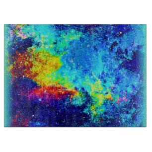 Planche À Découper Galaxie multicolore. Commandez dès maintenant