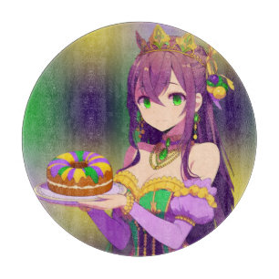 Planche À Découper Galette des rois d'Anime Mardi Gras
