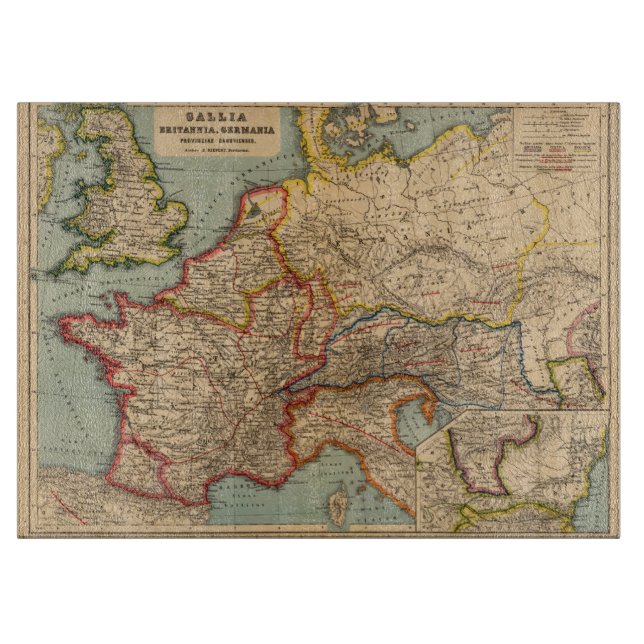 Planche À Découper Gallia, Britannia, Germania (Devant)