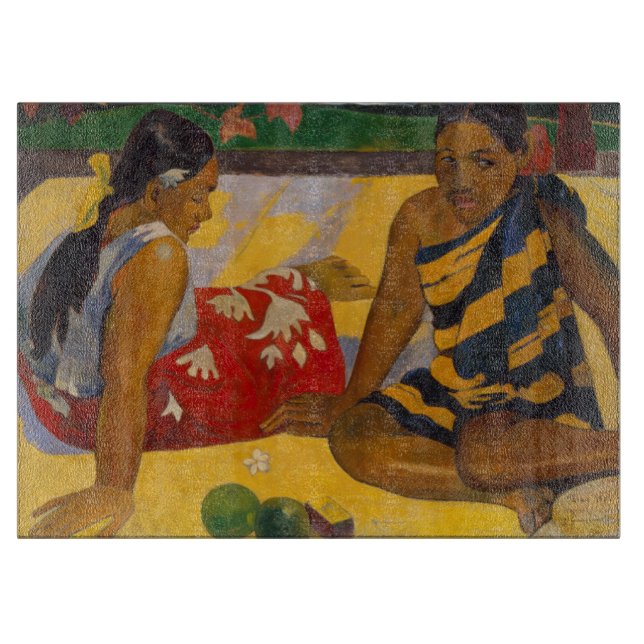 Planche À Découper Gauguin Polynésie Française Tahiti Femmes Peinture (Devant)