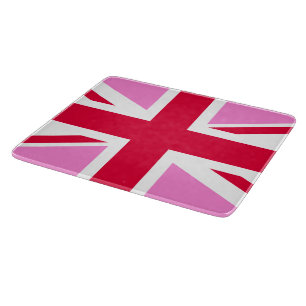 Planche À Découper GAY PRIDE britannique (Union Jack rose) (Drapeau b