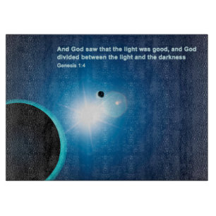 Planche À Découper Genèse - Lumière Et Ténèbres