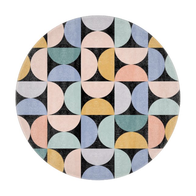 Planche À Découper Géométrie minimale : affiche d'oeuvres d'art scand (Devant)