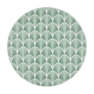 Planche À Découper Géométrique Classique : Style Art Déco Sans Couleu
