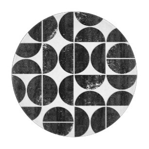 Planche À Découper Géométrique minimaliste : Semicules scandinaves.