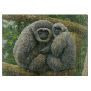 Planche À Découper Gibbon Companions - Portrait émotionnel de la faun