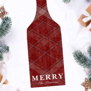 Planche À Découper Gingham de Noël Classique Personnalisé