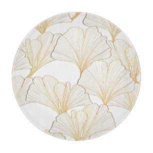 Planche À Découper Ginkgo Gold : Arrangement de feuille luxueux