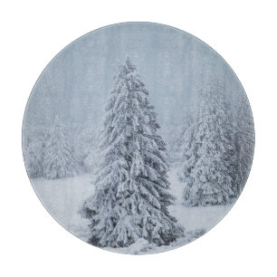 Planche À Découper Glace et neige Bois, Alpes suisses