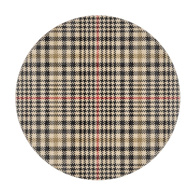 Planche À Découper Glen Check Plaid Pixel Art (Devant)