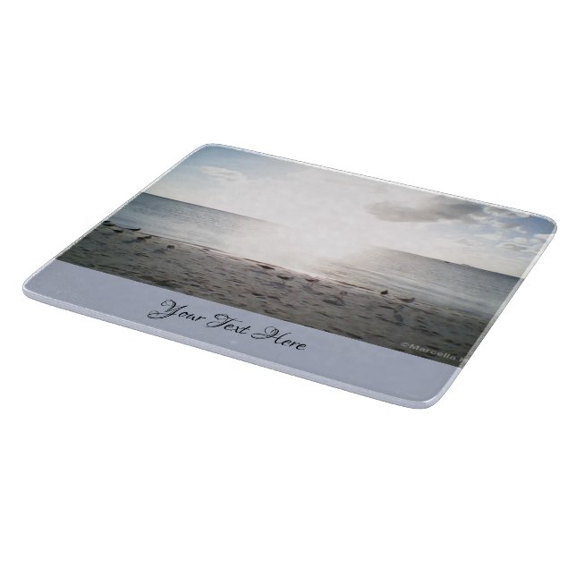 Planche À Découper Gloire du soleil sur la plage (Coin)