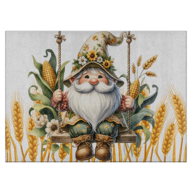 Planche à découper Gnome Agriculteur de Maïs (Devant)