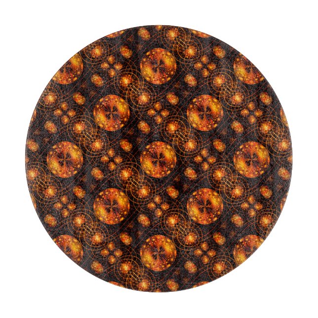 Planche À Découper Gold Modern Boho Elegant Abstract Art Pattern #507 (Devant)