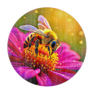 Planche À Découper Golden Bee Flower Magic Design