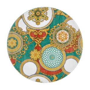 Planche À Découper Golden Elegant Arrière - plan arabesque