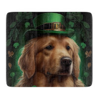 Golden Retriever Dog in St. Patrick's Day