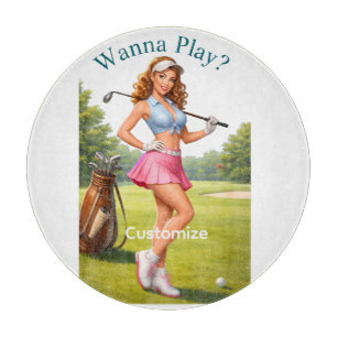 Planche À Découper Golfeuse féminine en forme Thunder_Cove