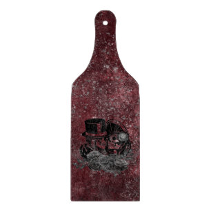 Planche À Découper Gothique Kissing Skulls Couple Et Sang Rouge Étern