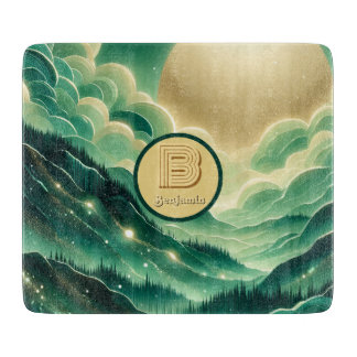 Planche À Découper Gradient Emerald Kelly Parties scintillant verte M