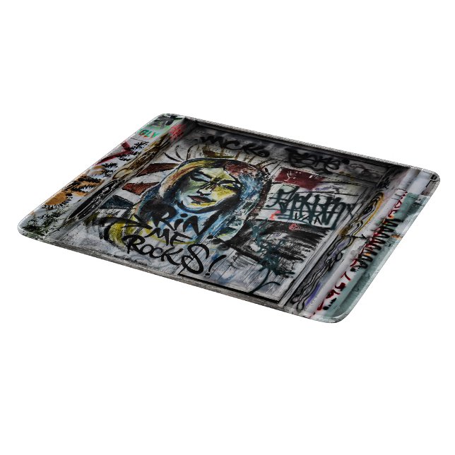 Planche À Découper Graffiti Cool Moderne Urbain Art de rue (Coin)
