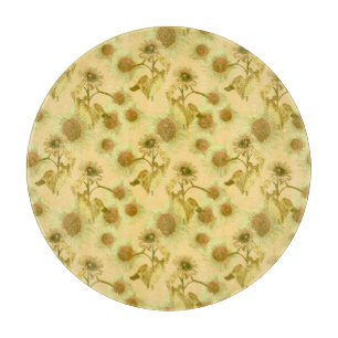 Planche À Découper Grand motif de tournesols