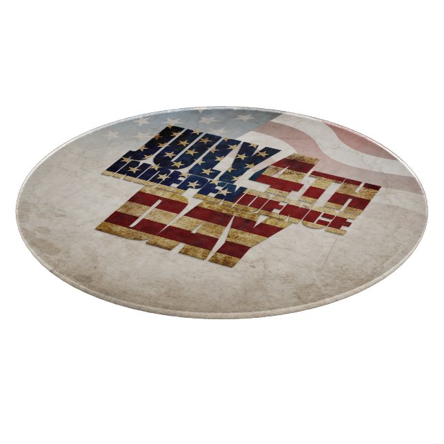Planche À Découper Graphisme Grunge USA 4 juillet Indépendance (Coin)