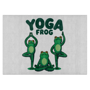 Planche À Découper Grenouilles de yoga