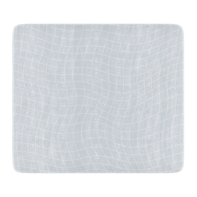 Planche À Découper Grille déformée moderne | Géométrique fluide minim (Devant)