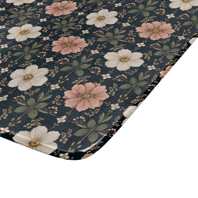 Planche À Découper Grille florale contemporaine équilibrée (Coin)