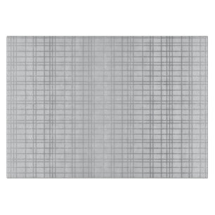 Planche À Découper Gris, moderne, simple, cool, lignes de grille tend