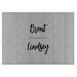 PLANCHE À DÉCOUPER GRIS PERSONNALISÉE