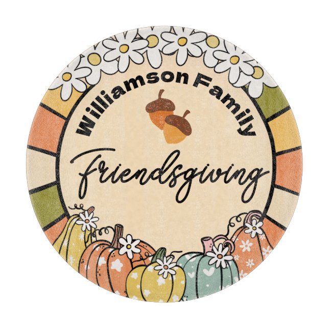 Planche à découper Groovy pour Friendsgiving (Devant)