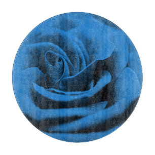 Planche À Découper Gros plan rose bleue rouge, macro beauté.