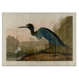 Planche À Découper Grue Bleue Heron Audubon Peinture